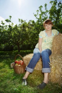 Woman on the Countryside